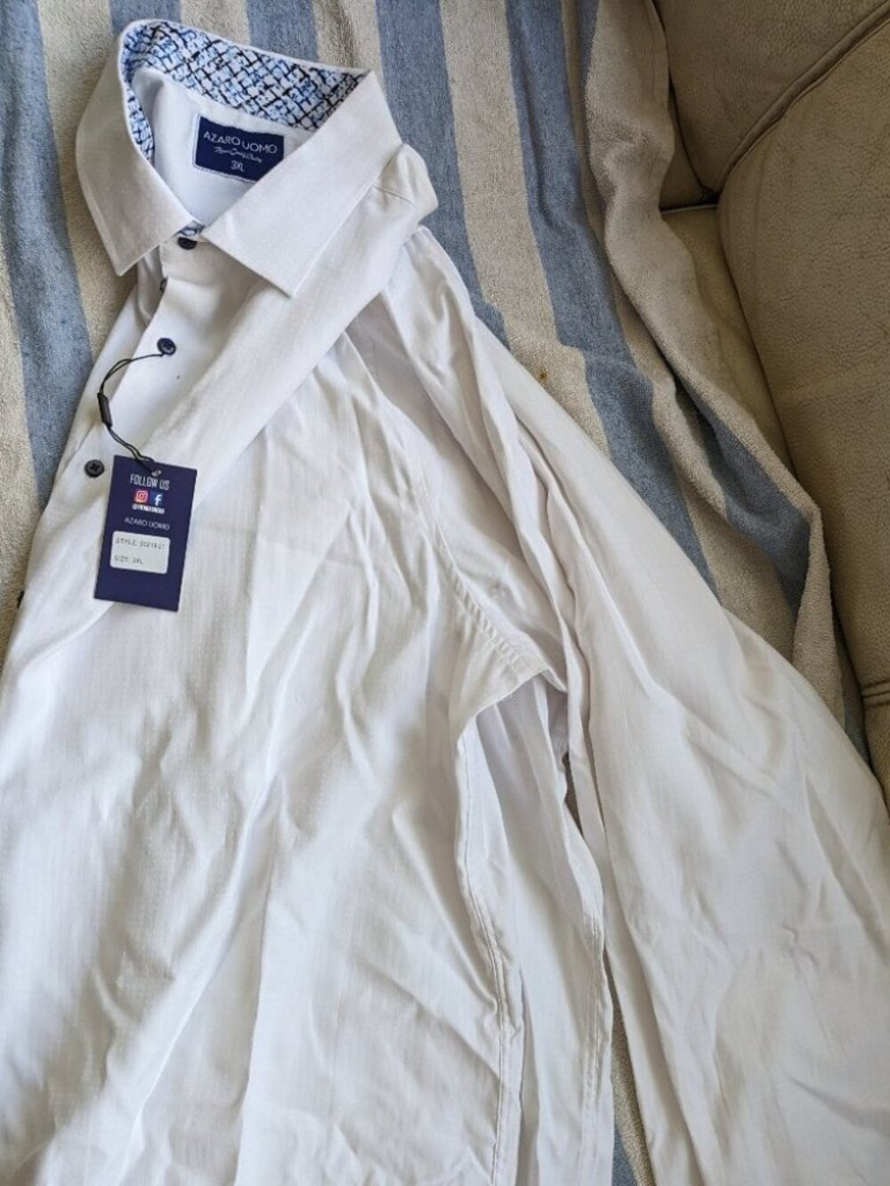 Men shirt XXXL azaro uomo